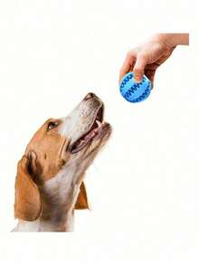 1pc Anti-Bite Dog Treat Ball Dispenser - Interactive Feeding Toy To Relieve Boredom, Suitable For Puppy Teething And Brain Training, Great For Dog Lovers - Multicolor - View 6