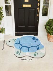 1 件卡通海龟形状地毯，适用于浴室垫、浴室地毯、门垫、小地毯、地毯、地垫、家居装饰、地毯、户外垫、家居装饰、地毯、卧室地毯、可洗地毯、毛绒地毯、毛绒地毯、秋冬地毯、厚实/毛绒 - 彩色 - 查看 13