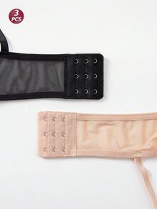 3件套女士性感蕾丝无钢圈文胸，舒适透气日常穿着文胸 - 彩色 - 查看 5