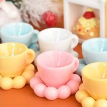 Đồ chơi đóng vai giả vờ làm đĩa và cốc hình đám mây mini, phụ kiện tự làm từ nhựa resin, đạo cụ thức ăn thu nhỏ. - Đĩa hình đám mây nhỏ, tách trà - Xem 3