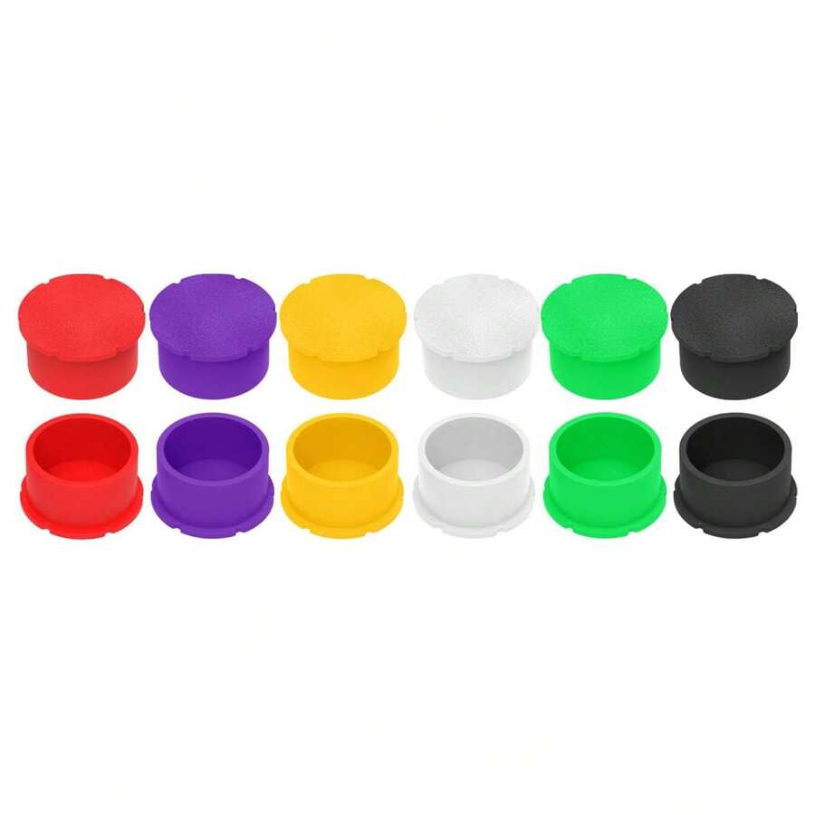 Leakproof Glass Bottle Caps Kit Dust-Resistant Protective Vial Caps For Injection Bottles - Multicolor - View 1