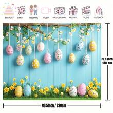 1 pièce Drapeau de porte 2D DRIHANCO Guirlande de lapin de Pâques - Bannière suspendue polyvalente d'intérieur/extérieur avec nœud bleu et décoration florale, sans électricité, décoration de fête de vacances dans diverses tailles et styles. - A - Voir 4