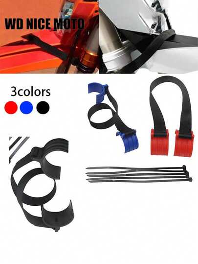  WD NICE MOTO Racing Front & Rear Motorcycle Tow Strap, Suitable For EXCF, XCF, SXF, YZF, CRF And Other Off-Road Motorcycles, Universal, Nylon/PP Plastic Material