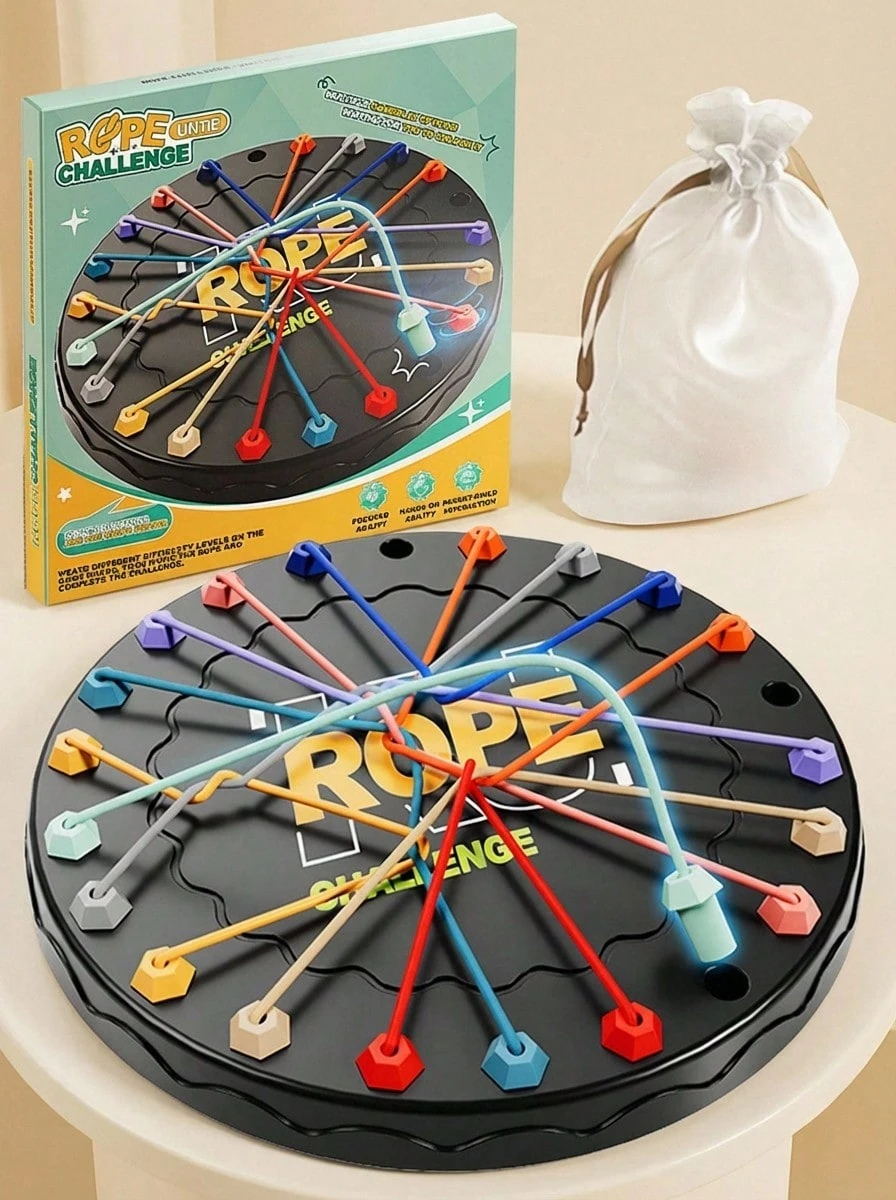 POKOJA LAND Untie The Knot Board Game, Puzzle Game, Desktop Game, Interactive Party Game For Festivals, Birthdays And Celebrations, Party Gift