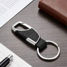 男士实用礼品套装，包含钱包、皮带、钥匙扣、钢笔和贺卡四件套，适合商务、休闲等各种场合，可作为父亲节、男友生日、周年纪念日、圣帕特里克节、毕业典礼、教师节等礼物，尽显优雅皮革配饰风范。 - 黑色 - 查看 5