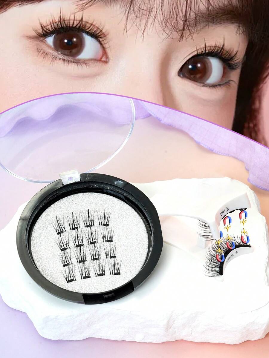 Magnetiska lösögonfransar, enkla att applicera, populär bästsäljande vara i Europa och Amerika - Visa 1