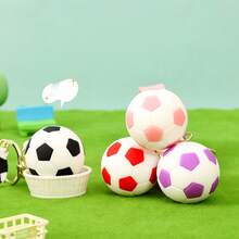 1pc Cartoon Football Keychain Small Pendant World Cup Souvenir Keychain Football Backpack Pendant Small Gift ,New Year's Gift, Valentine's Day Gift, Easter Gift,Stochastic Style(Stochastic Style) - Multicolor - View 4