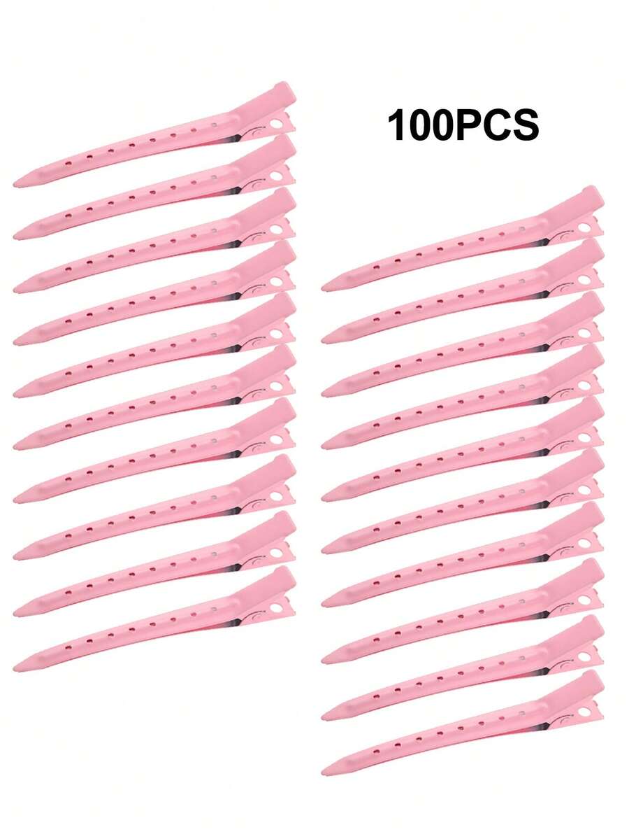 Bộ 100/50/30/20/15/10/5 kẹp tóc kim loại, thích hợp để tạo kiểu, chia tóc, sử dụng trong salon, cắt chân tóc, tỉa tóc, phụ kiện DIY - Kẹp tóc tạo độ phồng chân tóc, kẹp tóc mái vô hình, kẹp tóc mỏ vịt, dùng để tạo kiểu tóc.