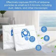 适用于 Zelmer 吸尘器型号 3000.0、2700.0、2400.0、919.0、819.0 和 321 的 10 个装兼容尘袋。ZVCA100B 系列。采用无纺布材质制成。 - 10pcs - 查看 4