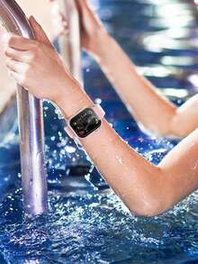 Titanium Metal Screen Protector Case, Front And Back Protective Cover Compatible With Apple Watch Series 9/8/7/6/5/4/SE 2, 45mm 41mm 44mm 40mm - Black - View 6