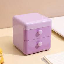 1pc Cute & Creative Jewelry Box With Flip Cover And Drawer, Home Storage - Multicolor - View 5