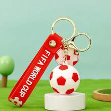 1pc Cartoon Football Keychain Small Pendant World Cup Souvenir Keychain Football Backpack Pendant Small Gift ,New Year's Gift, Valentine's Day Gift, Easter Gift,Stochastic Style(Stochastic Style) - Multicolor - View 8