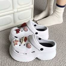 2026 New Minimalist Casual Hollow Slip-On Shoes, Comfortable Lightweight Fashionable Versatile Closed Toe Sandals For Beach And Outdoor Wear - White - View 4