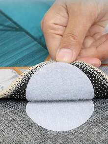 10pcs Round Sofa Floor Protector Pads, Hook And Loop Suitable For Bedroom, Kitchen, Living Room And More - Round Sofa Sticker - View 3