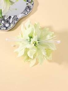 1个13厘米扎染百合花发夹，女士日常/节日/旅行发饰，乡村/海滩风格 - 彩色 - 查看 4