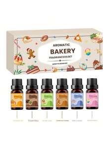 一套包含6种不同香味的精油，每种10毫升。适用于瑜伽、香薰机和车载香薰机。香味包括：圣诞饼干、南瓜派、咖啡蛋糕、巧克力冰淇淋、香草蛋糕和棉花糖。 - 10毫升 - 查看 9