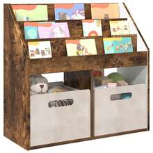 Estantería para Niños Roble ahumado 72,5 x 29,5 x 69 cm - Marrón - Ver 3