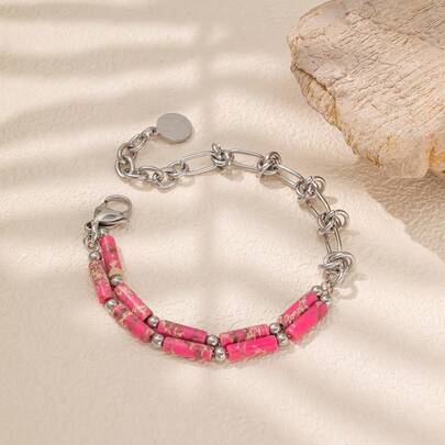 1 chiếc vòng tay hình chữ nhật đính pha lê đang thịnh hành, vòng tay quyến rũ tối giản thời trang dành cho nữ, thiết kế độc đáo.