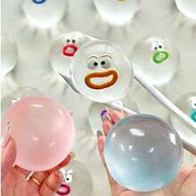 Adult Stress Relief Desktop Toy, Soft And Elastic Round Fidget Toy, Fun Handheld Novelty Toy, Suitable For Adult Parties, Office Desks And Home Decor, Also Can Be Used As Birthday Party Celebration And Creative Gift Bag Filler - Multicolor - View 7