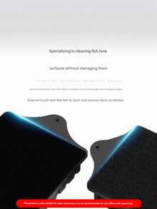 Aquarium Glass Cleaner, Strong Magnetic Aquarium Magnetic Brush, Fish Tank Glass Cleaning Tool - Multicolor - View 7