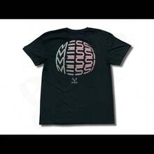 Lionels Messis Soccer T-Shirt Men's Medium Black Cotton Globe MLS Futbol - 黑色 - 查看 1