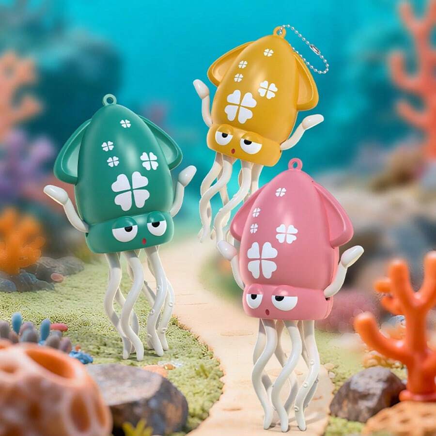 Wind-Up Octopus Dancing Toy, Manual Winding Crawling & Dancing Mechanism, Floating Bath Tub Toy, Interactive Parent-Child Stress Relief Pendant, Birthday Gift For Boys And Girls 3+ Years Old - Multicolor - View 1
