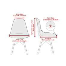 1/2/4/6 piezas Fundas de silla de terciopelo de maíz, fundas de cojín de respaldo elástico de una sola pieza, unicolor - multicolor - Ver 4