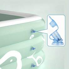 1pc Durable PVC Inflatable Swimming Pool, Easy To Install. Suitable For Summer Backyard Entertainment And Swimming Parties. This Easy-To-Install Swimming Pool Is An Inflatable Swimming Pool Toy. - A - View 8