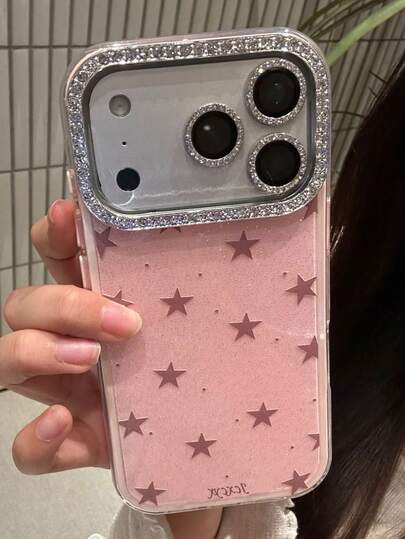 Y2K Cute Glitter Sequin Starry Phone Case For IPhone 17 Pro Max, 17 Pro, 17, 17 Air, 16 Pro Max, 16 Pro, 16, 15 Pro Max, 15 Pro, 15, 14 Pro Max, 14 Pro, 14, 13 Pro Max, 13 Pro, 13, 12 Pro Max, 12 Pro, 12, 11, Candy Color Solid Summer Back Cover