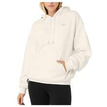Alo Yoga Women's Accolade Hoodie | Premium Heavyweight French Terry Fleece Sweatshirt | Luxury Soft Oversized Hooded Pullover | Classic Athletic Streetwear Essential | Urban Fashion Loose Fit Casual Lounge Wear With Signature Chrome Logo - Ivory - View 4