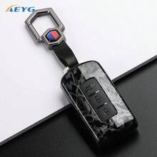 碳纤维纹理ABS汽车钥匙遥控器保护壳，耐用保护套，适用于欧蓝德、蓝瑟、日蚀、幻影智能钥匙 - 三菱A款 - 查看 6