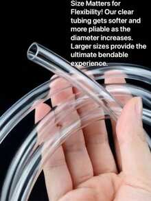 1根3米透明PVC软管，内径4-30毫米，园艺用品，水管，长度可定制，耐用且柔韧，适用于花园浇水和水族箱 - 彩色 - 查看 3