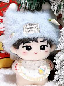 Outfit Set Including Coat, Bib And Hat For 10cm Figurine, Sold Separately From Doll - Royal Blue - View 3