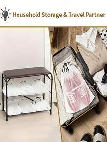 1/10/20pcs Frosted Drawstring Storage Bags, Dust-Proof Breathable Dust Cover, Lightweight Portable Travel Storage Bags, Suitable For Wardrobe, Drawer, Shelf, Luggage, Travel, Gift For Family - View 6