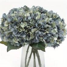 Retro Single Plastic Artificial Hydrangea Vase Arrangement Photography Props Artificial Silk Flower Fake Flower - Multicolor - View 9