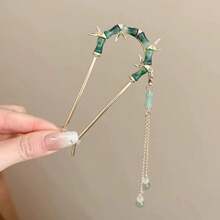 Kẹp tóc đính ngọc trai hình hoa, kẹp tóc búi tối giản kiểu Trung Quốc mới, phụ kiện tóc cho trang phục Hanfu và vũ công. - Nhiều màu - Xem 13
