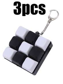 Juguete de descompresión para teclado, colgante de descompresión con estilo de clic de teclado, regalo de pasatiempo de alivio del estrés para adultos - Multicolor - Ver 11