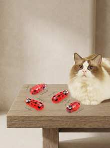 PETSIN 1个自动扑翼互动猫玩具（颜色随机） - 彩色 - 查看 3