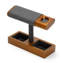 Oirlv Premium Smart Watch Display Stand With Charging Slot, Wooden Watch Storage Rack, Watch Display Holder, Ideal For Daily Watch And Bracelet Storage, Display And Exhibition - Smart Watch Holder - View 12