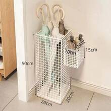 Iron Art Umbrella Stand Holder, Home/Commercial Entrance Drip Tray Umbrella Bucket, Storage Rack - A - View 7