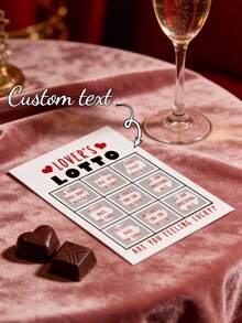 Customized Valentine's Day Scratch Card, Fun Scratch Card Gift, Personalized Surprise Text Content, Scratch To Reveal Surprise, Suitable For Couples, Anniversary, Business Gifts, Parties, Vouchers, Discount Coupons, Raffle Tickets, Creating A Positive Atmosphere With Scratch Cards - Multicolor - View 2