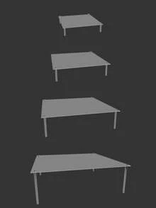 1个方形亚克力展示架，蛋糕桌面展示架，杯子展示架，多层组合展示架，可拆卸易携，装饰配件 - 彩色 - 查看 3