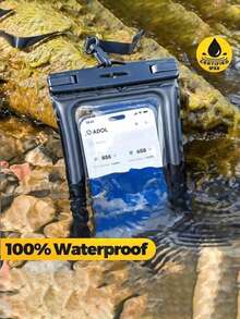 1pc Universal Waterproof Phone Case, 3D Waterproof Phone Protective Cover, Waterproof Phone Pouch, Suitable For Travel, Beach, Swimming Pool, Cruise, Compatible With IPhone/ And Other Phones, Prevent Water Damage - Multicolor - View 4