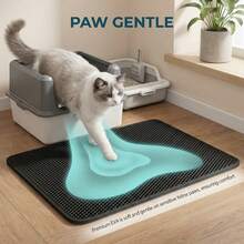 1pc Double-Layer Anti-Slip Pet Pad, Waterproof Anti-Leakage Mat - Black - View 5