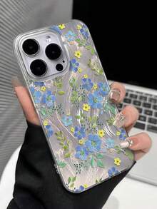 2026 New Large Hole Gradient Feather Mesh IMD PC+TPU Floral Painted Anti-Drop Phone Case, Compatible With IPhone7pro/17Air/17/17promax 16/11/16pro/16plus/16promax/16e/15Promax/13/14/12/XS/XR/7G/8P, Galaxy S25/S25PLUS/S25 Ultra/A16/A36/A26/A56/A50/A12/A32/A52/A72/A51/A21S/A13/A14/S24/S24PLUS/S24Ultra,S22/A52/A53/A54/A55, 11/12Pro/12/12X/13Pro/14Pro/15Pro/, 10/9/Note9/12c/Note11pro/Note8Pro - Multicolor - View 4