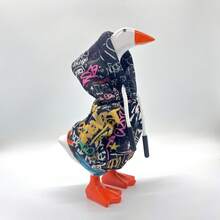 2026新款 - 1件装宠物多巴胺站 - 迷你门廊鹅红色连帽衫，创意鹅服饰，创意舒缓礼物 - 完美礼物 - 生日礼物 - 复活节礼物 - 彩色 - 查看 12