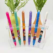 Hasbro 12pcs/Box KPOP Girl Group Erasable Gel Pens, Friction Pen, Student Stationery, Korean Webtoon Signature Pen, 2 Styles Random Delivery - Multicolor - View 5