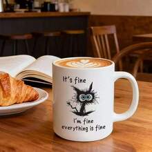 你叫谁傻瓜？趣味健身爱好者陶瓷马克杯，送给爸爸、兄弟、丈夫、男友、妻子、女友 - 彩色 - 查看 5