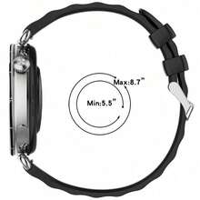Correa de reloj deportiva de silicona de 18 mm compatible con Huawei Watch GT6 GT5 GT4 de 41 mm, accesorio de repuesto para smartwatch, fácil de instalar, suave y cómoda, duradera y de diseño a la moda - Multicolor - Ver 5