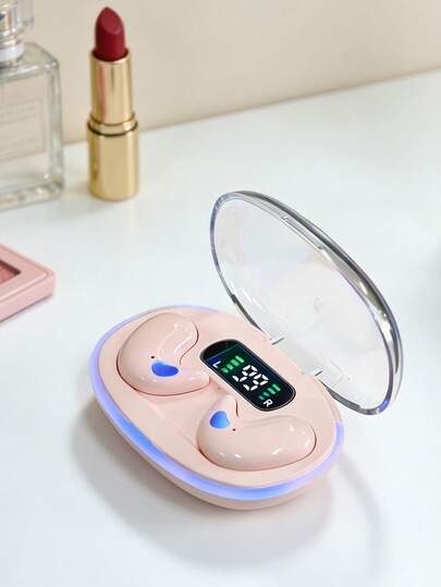 新款无线蓝牙耳机，睡眠耳机，无线迷你耳机，工作、旅行和音乐的理想之选。TWS 真无线蓝牙耳机，立体声隐藏式耳机，带麦克风，高清通话，防尘防汗，150mAh 电池。